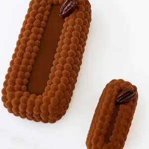 Bûche Chocolat, Caramel & Pécan